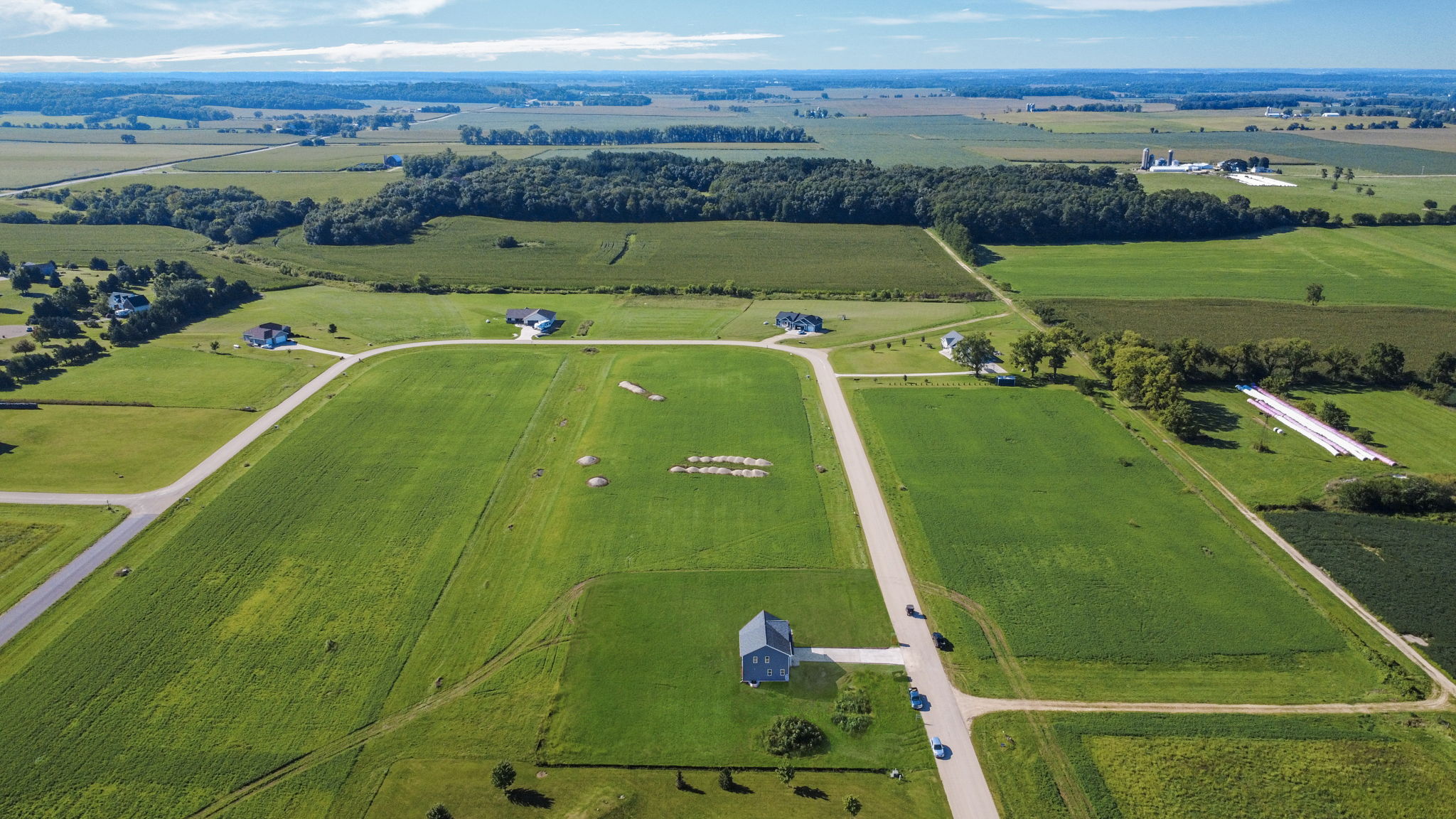 Arial view of Shamrock Estates in Albany, WI