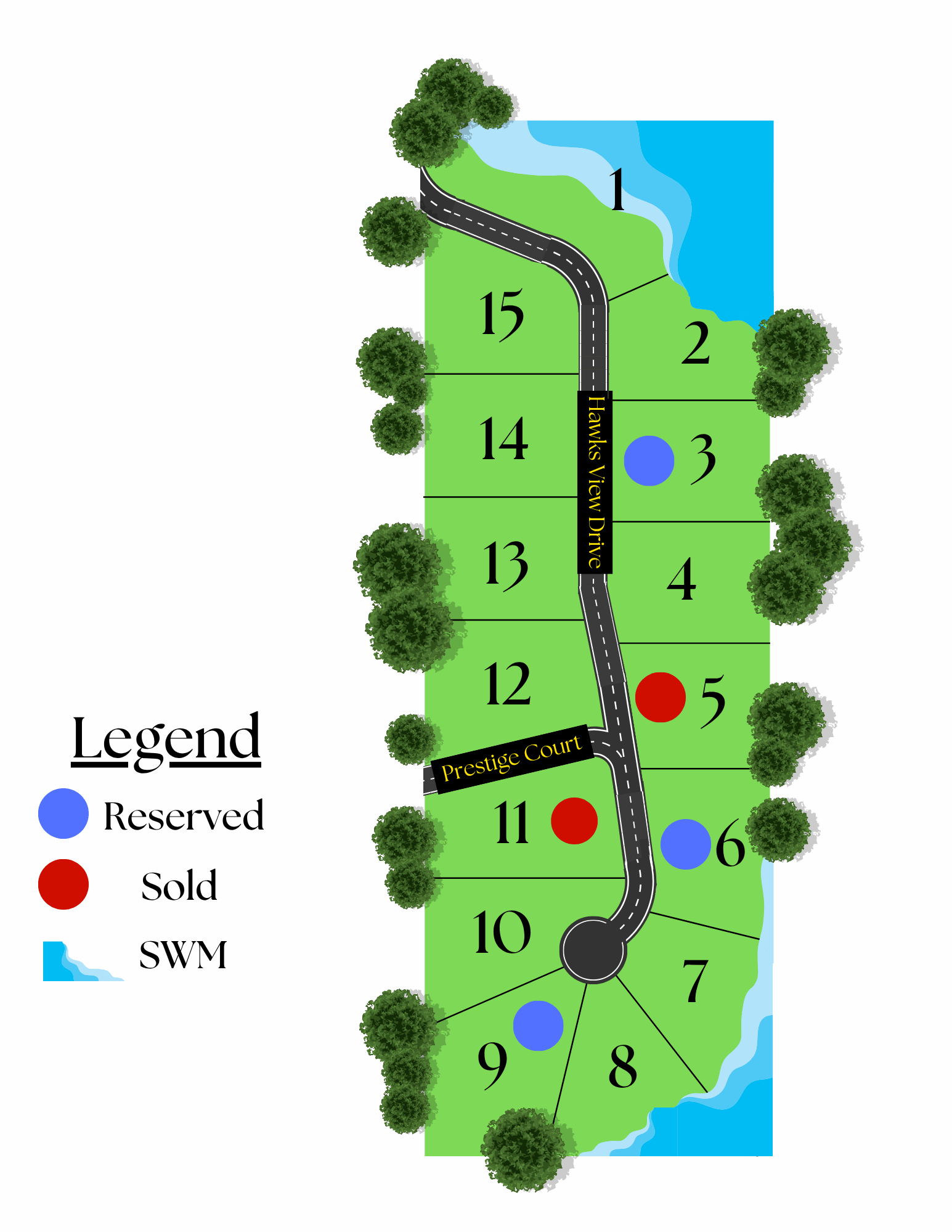 Plat map of Hawks View in Edgerton, WI.