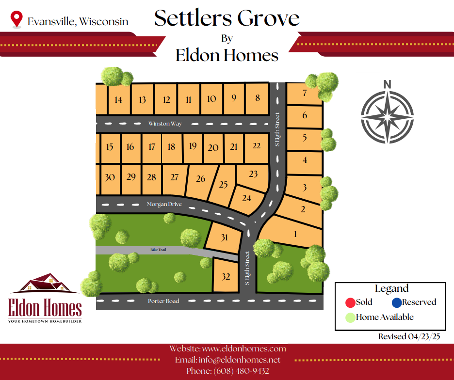 Settlers Grove Plat Map