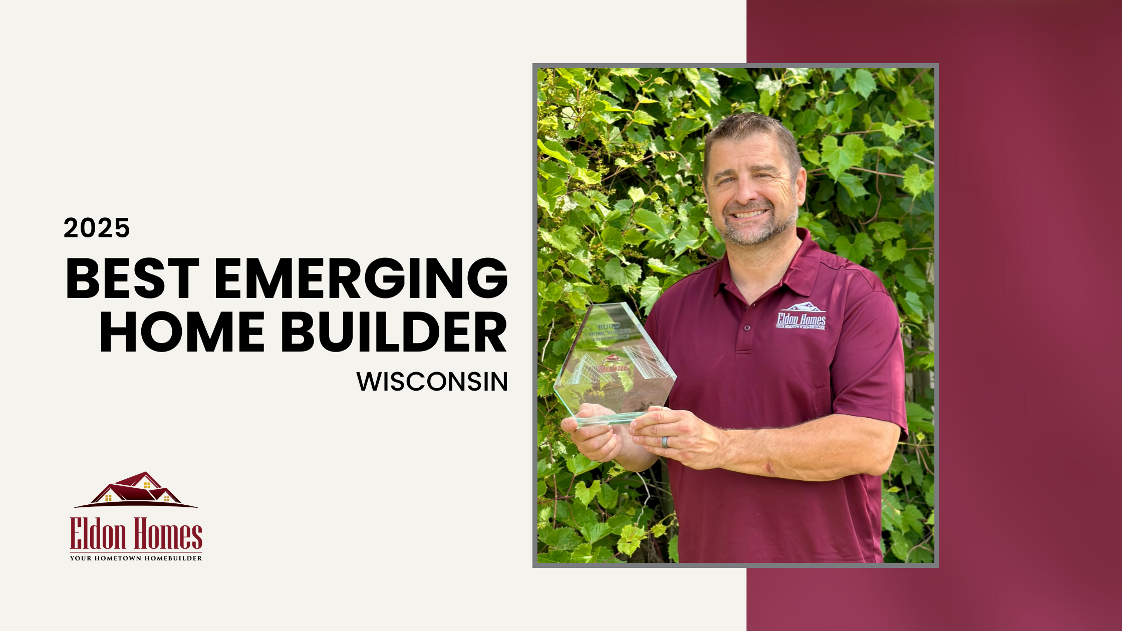 Eldon Homes Named 2025 Best Emerging Home Builder