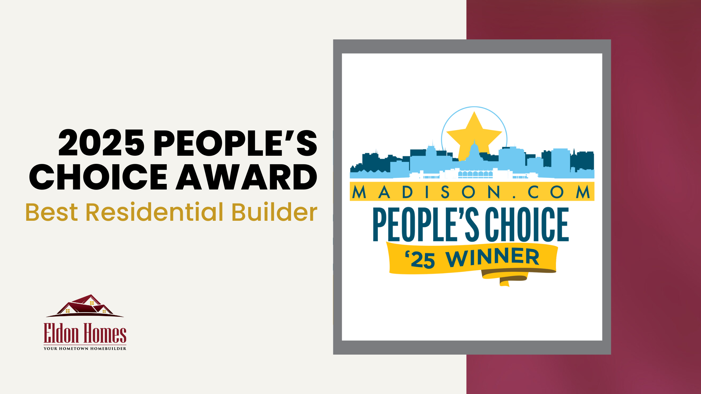 Best Residential Builder 3-Peat!