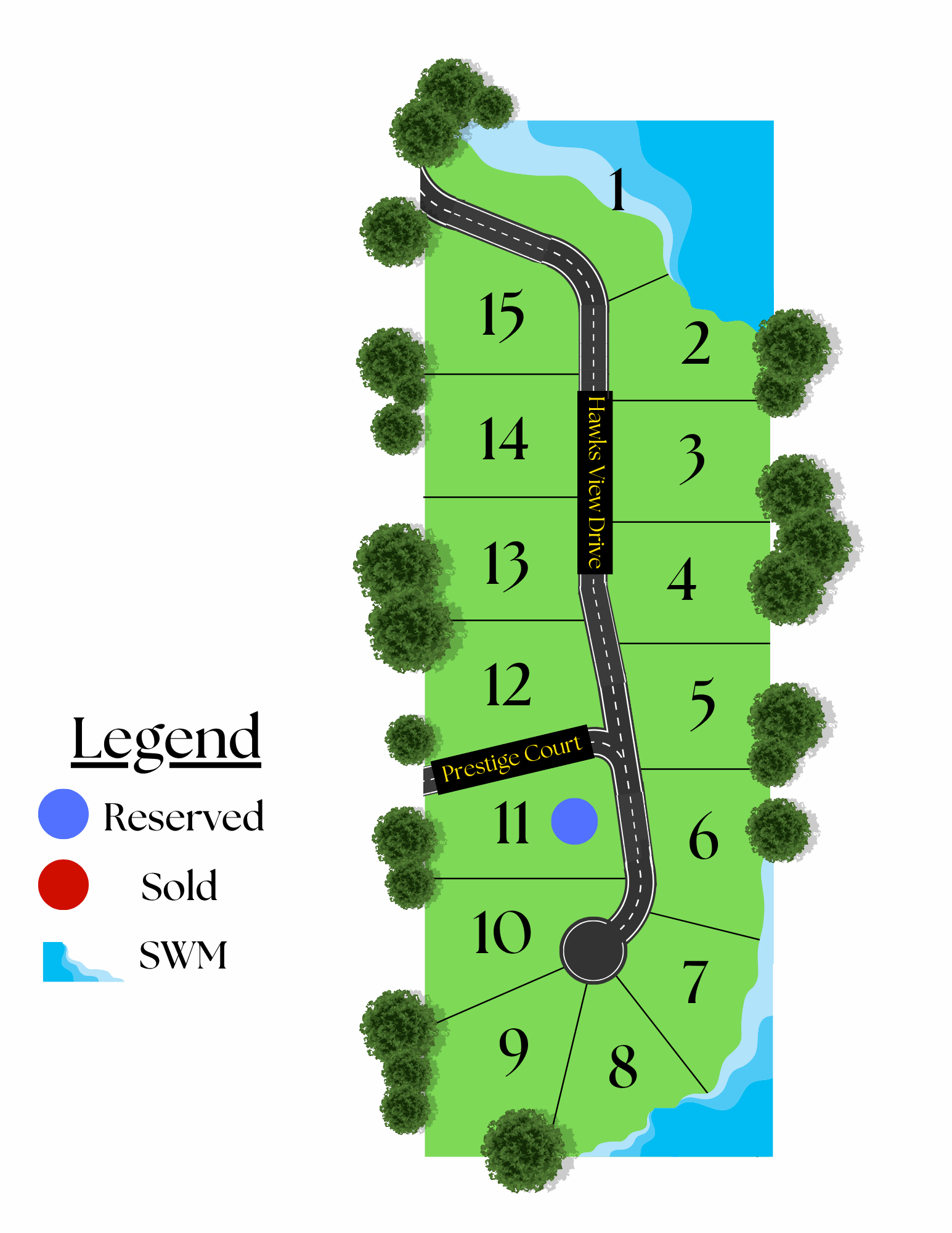 Hawks View Plat Map in Albion, WI