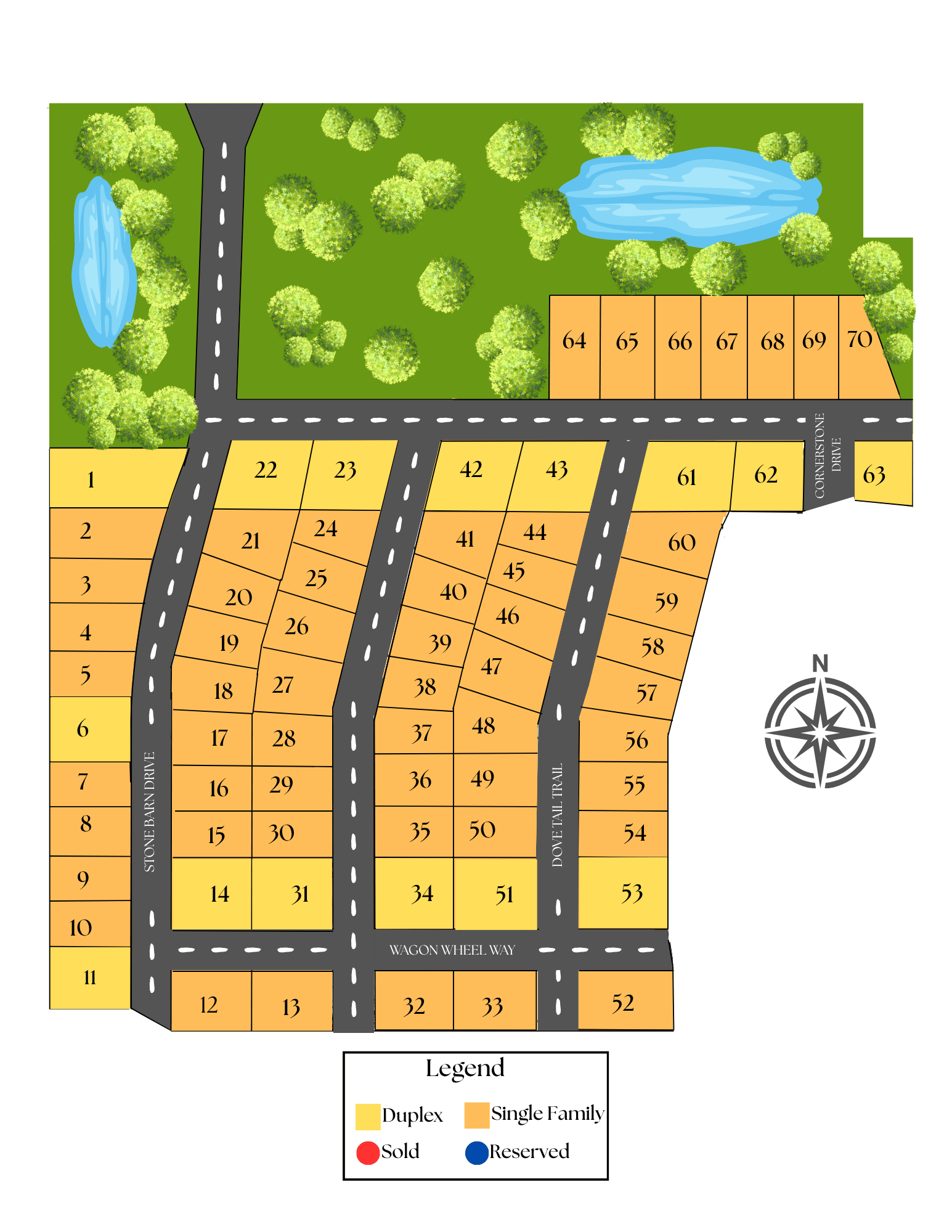 Plat Map of Stone Barn Estates