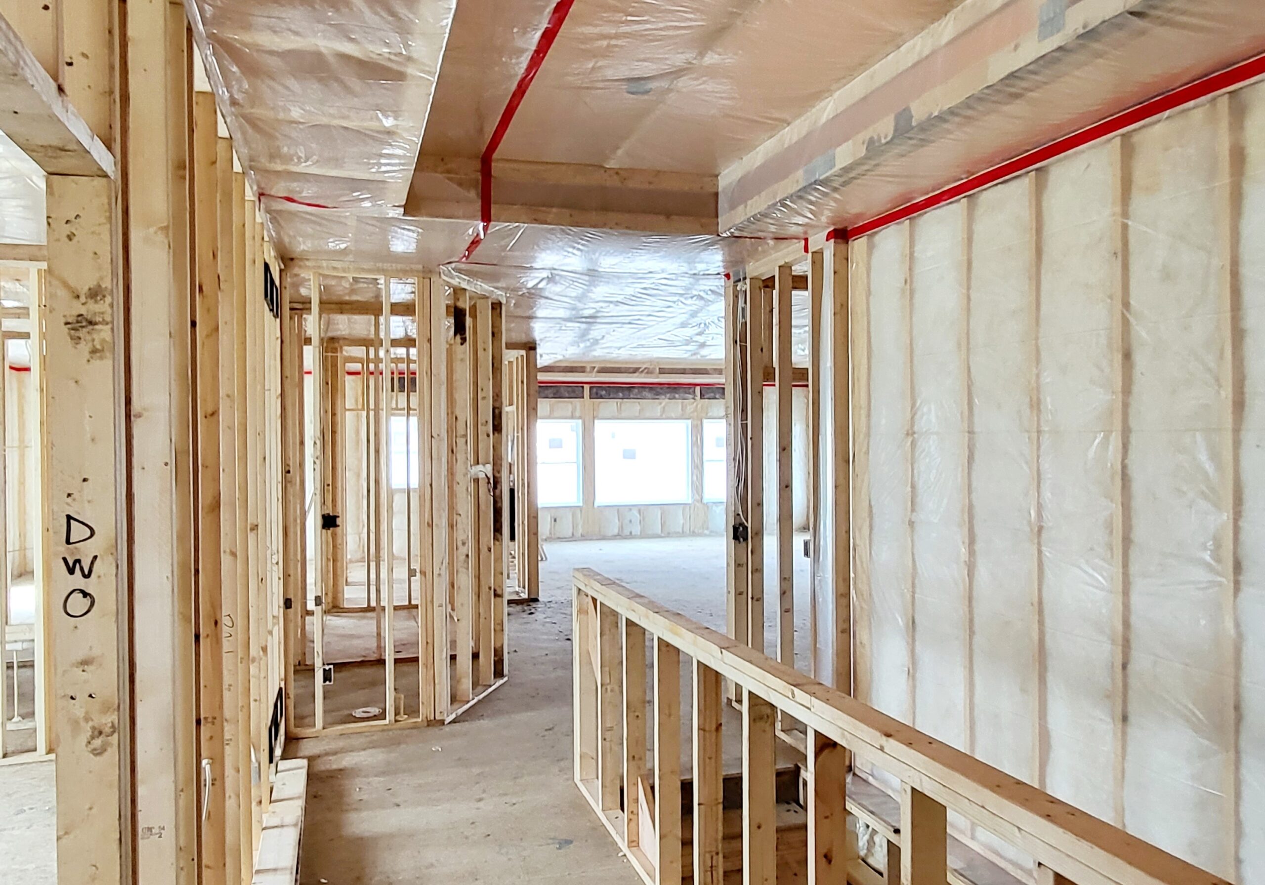 Interior photo of a home under construction